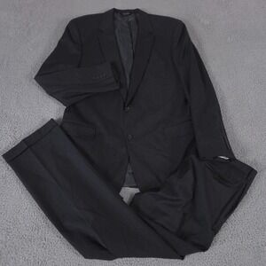 Jos A Bank 2-Piece Suit Mens 46 Long Pants 38x35 Gray Signature Blazer Trousers